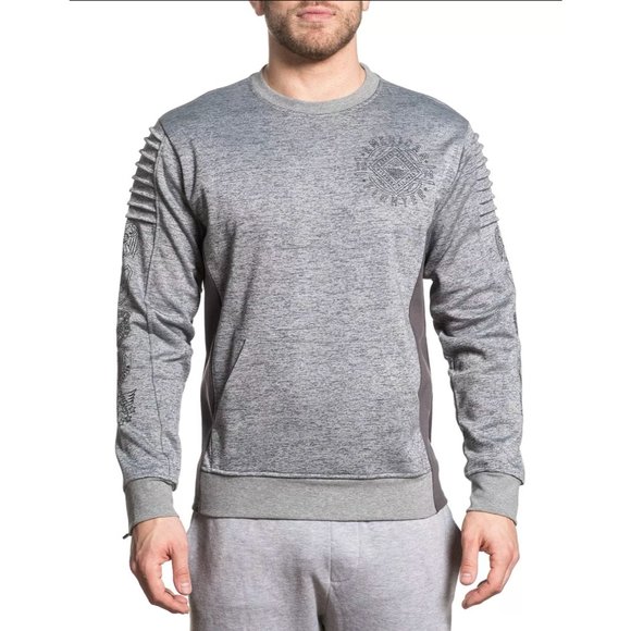 AMERICAN FIGHTER UNDERMINE CREW Men's PULLOVER L/S - Picture 2 of 6